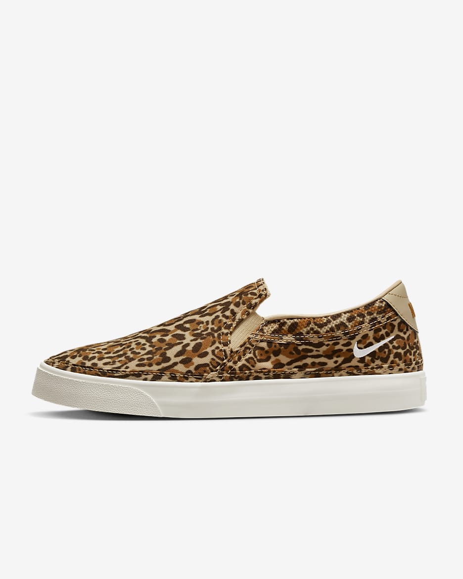 Nike slippers leopard on sale